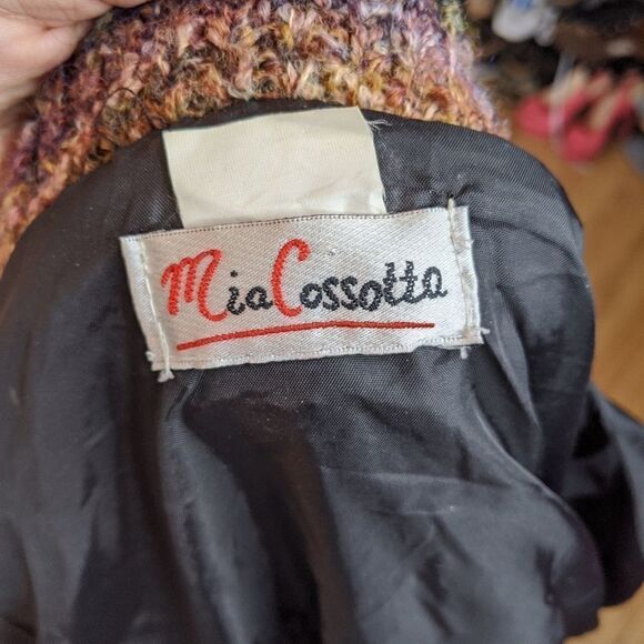 𝅺vintage mohair wool blend metallic button up jacket - Picture 4 of 12